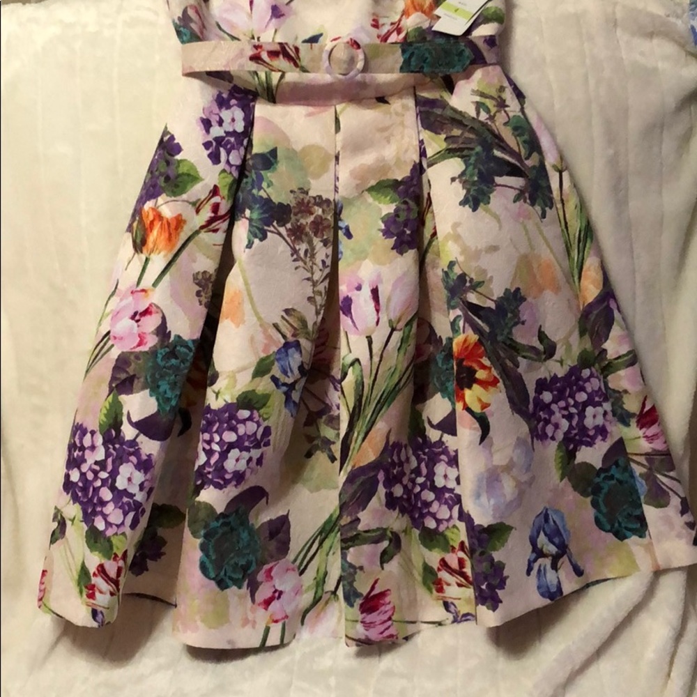 Danny & Nicole Flowered Dress absolutely beautiful - Picture 5 of 16